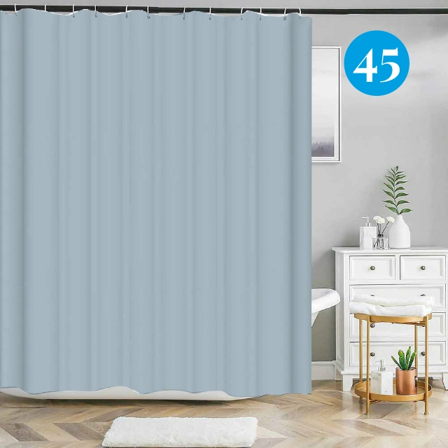 Badeforhæng i støvet blå nuance fra Colors kollektionen