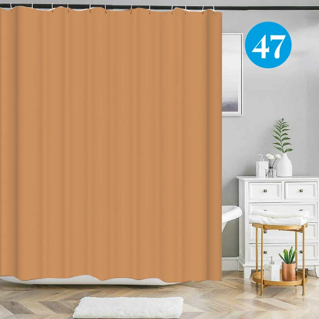 Badeforhæng i terracotta farve fra Colors kollektionen