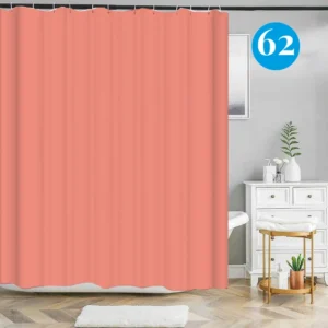 Badeforhæng i koral farve