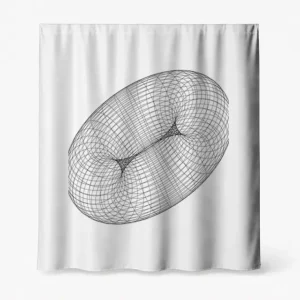 Badeforhæng med torus – matematisk Science design med tredimensionelt trådnet og parametrisk geometri